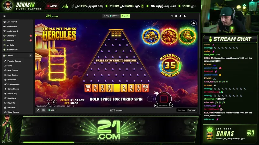 DanasTV playing Slots & Casino - Live Casino Stream