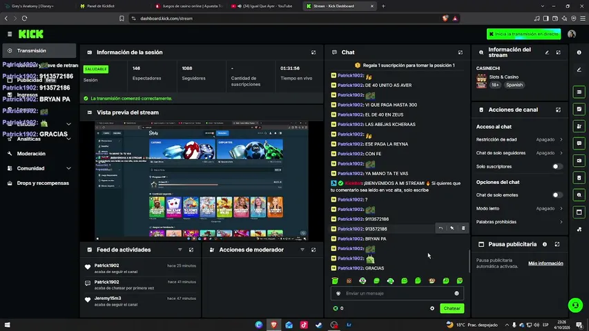 andygg26 playing Slots & Casino - Live Casino Stream