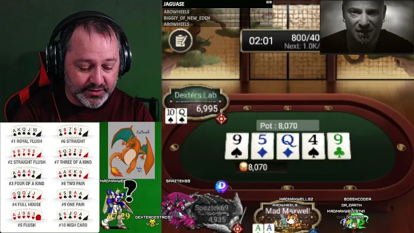 MadMaxwell82 playing Poker - Live Casino Stream