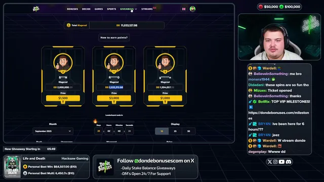 $50,000 MEGA START!  DONDE DOLLARS $10,000 LEADERBOARD LAUNCHED!  dondebonuses.com