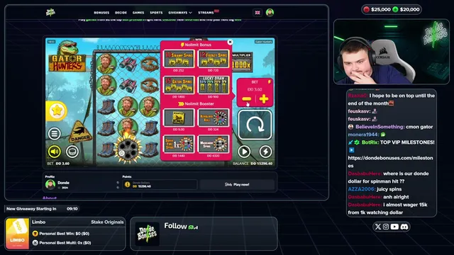 $25,000 START!  $10,000 ĐĐ LEADERBOARD LAUNCHED!  dondebonuses.com