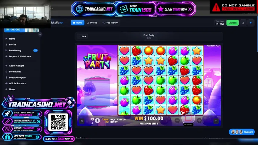 trainw1reckstv playing Slots & Casino - Live Casino Stream