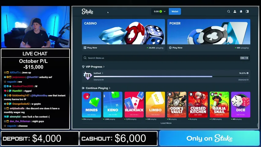 troystake playing Slots & Casino - Live Casino Stream