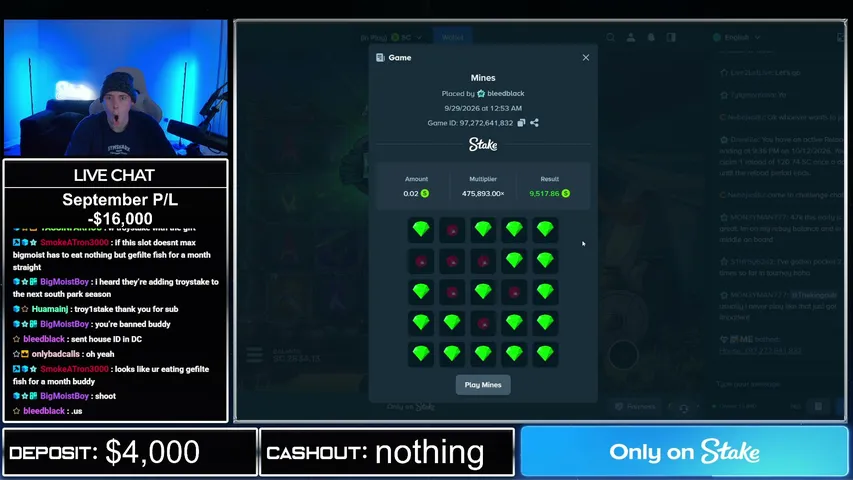 troystake playing Slots & Casino - Live Casino Stream