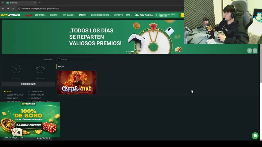 Baaigo playing Slots & Casino - Live Casino Stream