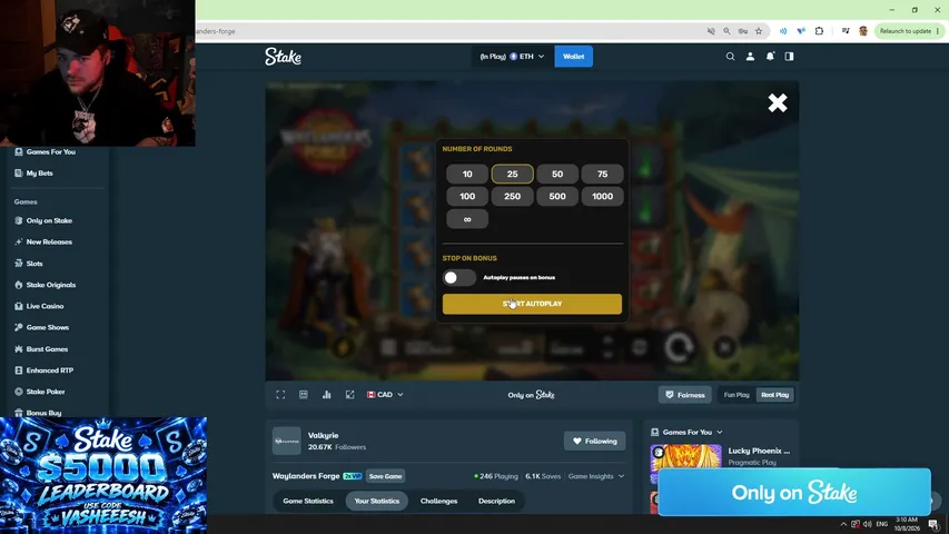 vasheeesh playing Slots & Casino - Live Casino Stream