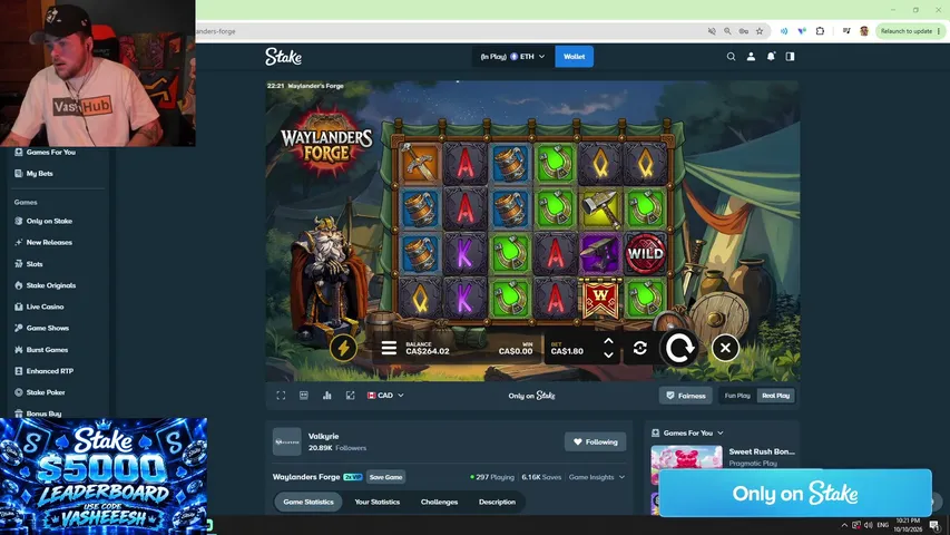 vasheeesh playing Slots & Casino - Live Casino Stream
