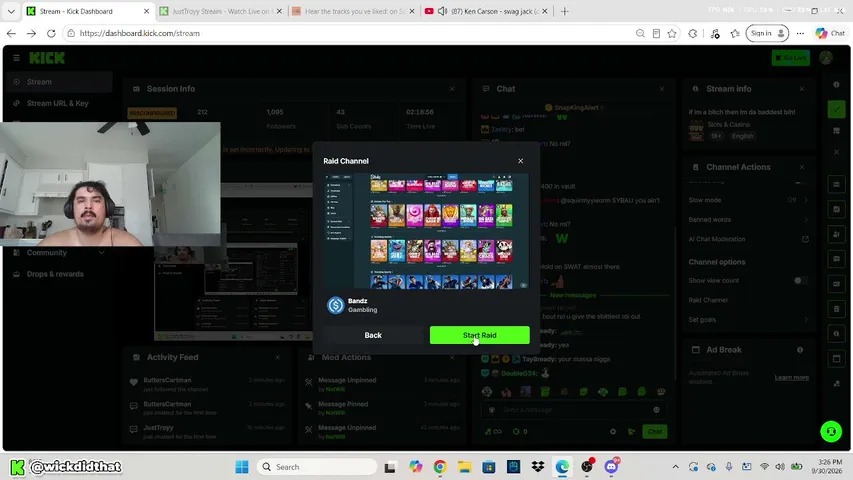 wickdidthat playing Slots & Casino - Live Casino Stream