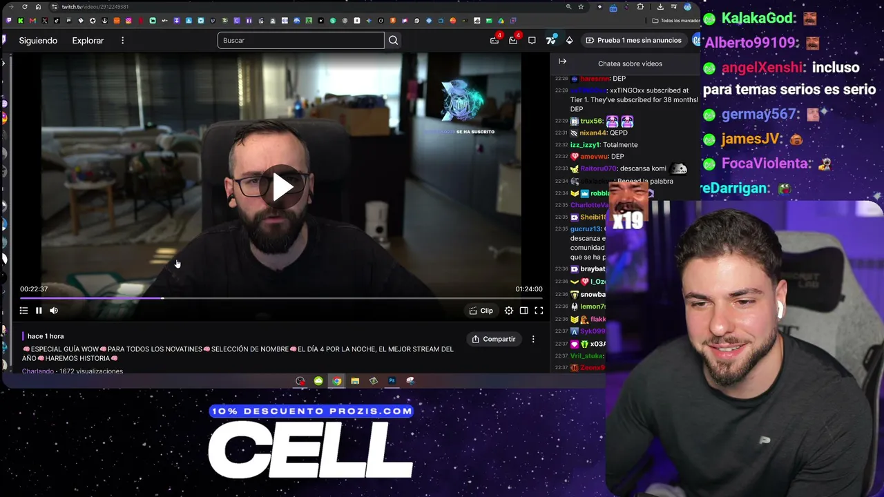 Cell — Espartaco hace el comentario más asqueroso a Komanche y Elmillor responde en directo a su funa