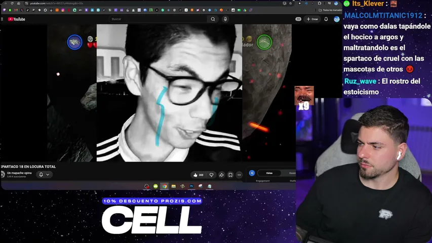 Cell playing Just Chatting - Live Casino Stream