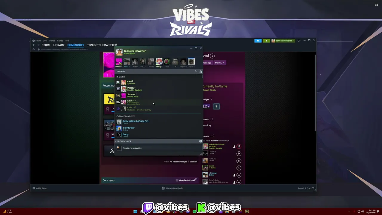 vibes live stream