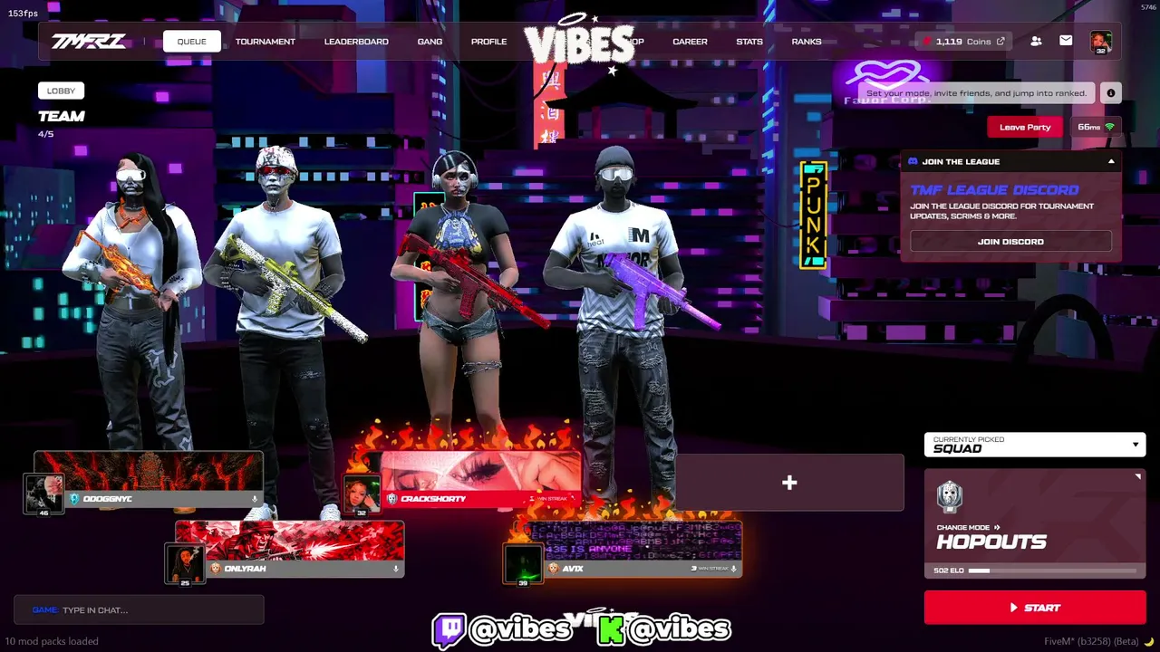 vibes live stream