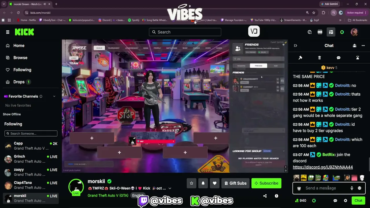 vibes live stream