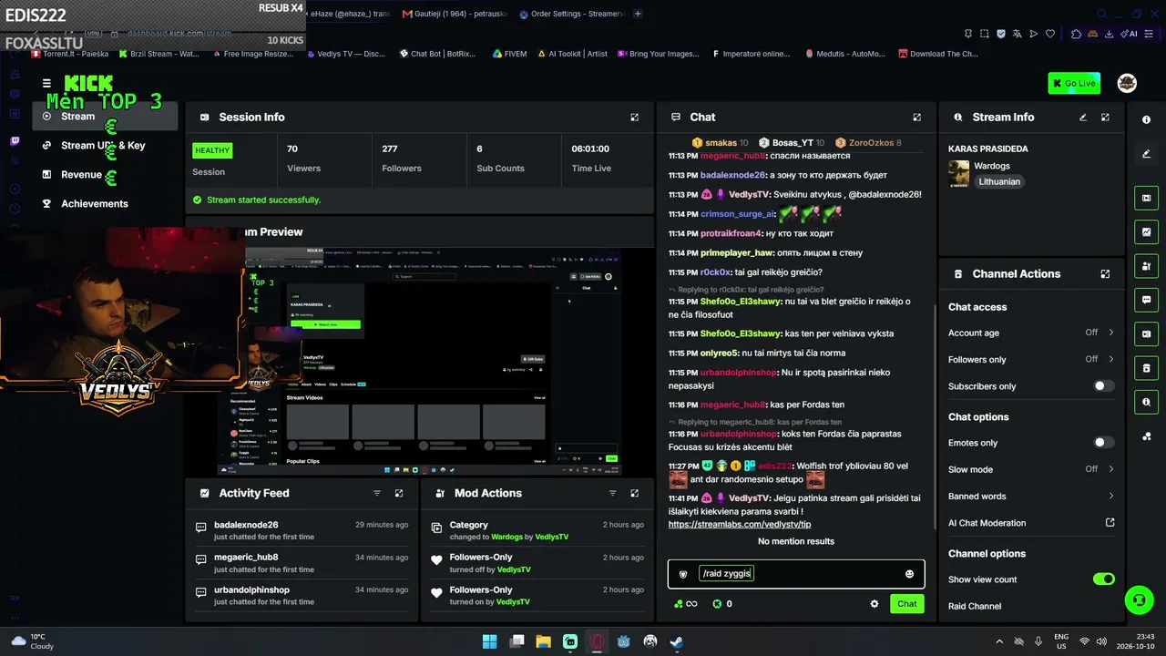 VedlysTV live stream