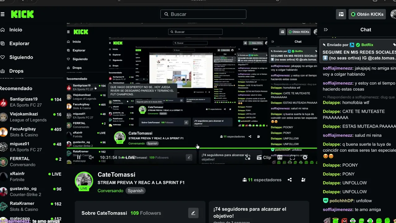 CateTomassi live