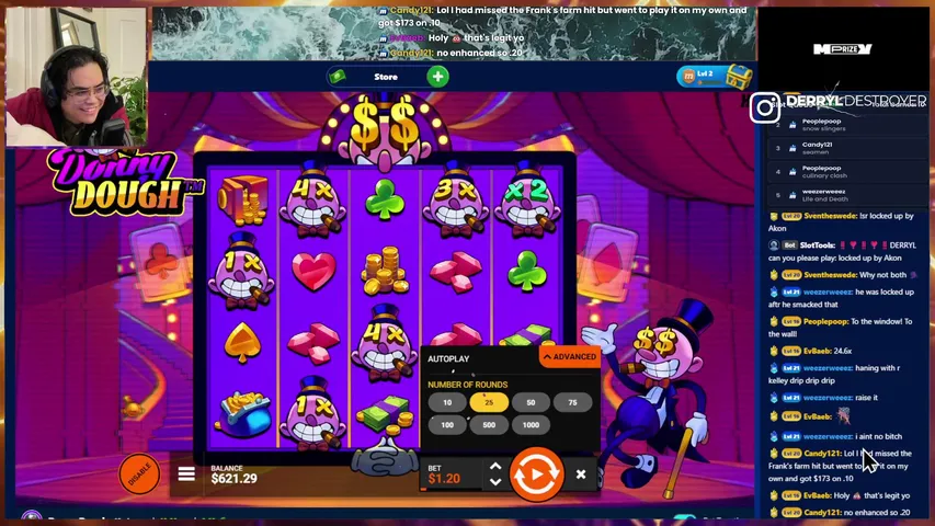 derryldestroyer playing Slots & Casino - Live Casino Stream