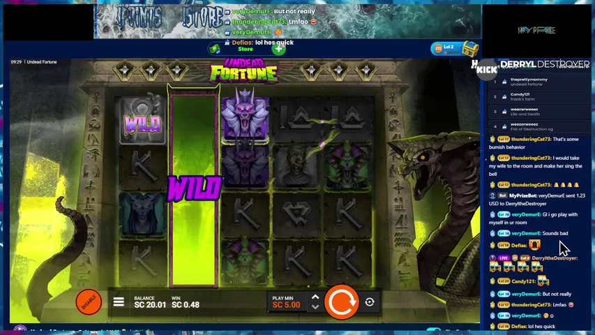 derryldestroyer playing Slots & Casino - Live Casino Stream