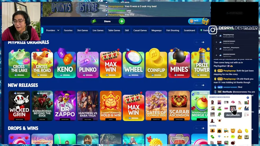 derryldestroyer playing Slots & Casino - Live Casino Stream