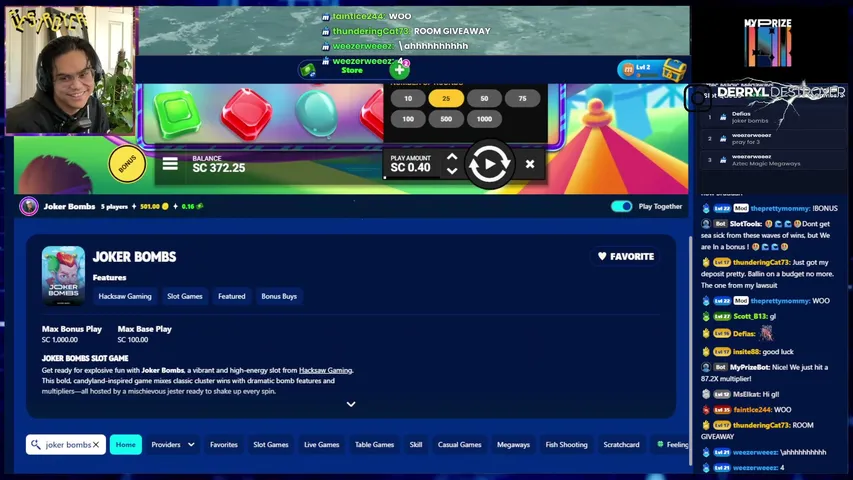 derryldestroyer playing Slots & Casino - Live Casino Stream