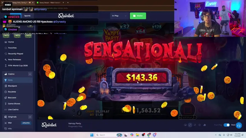 Konvy playing Slots & Casino - Live Casino Stream