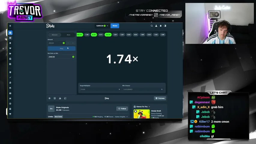 thetrevorabney playing Slots & Casino - Live Casino Stream