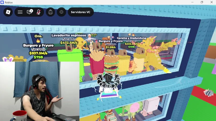 Bajando pepita en ROBLOX