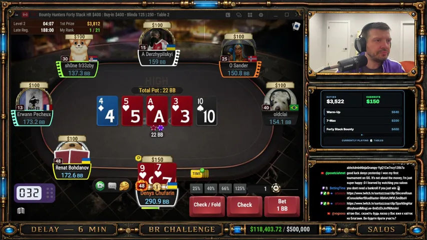 santazzzua playing Poker - Live Casino Stream