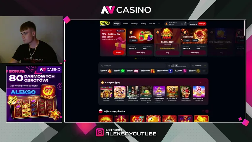 aleksoyt playing Slots & Casino - Live Casino Stream