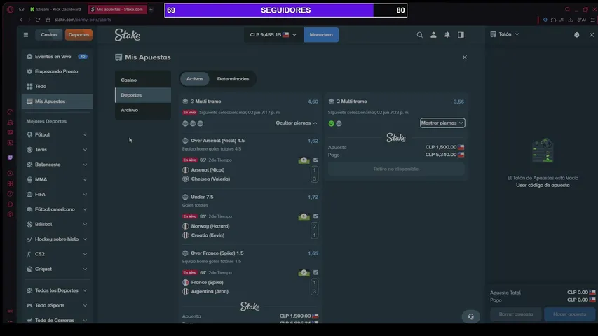 REMANDO 5K EN STAKE CON TODO EL KI. UN DIA COMO HOY. HISTORICO.