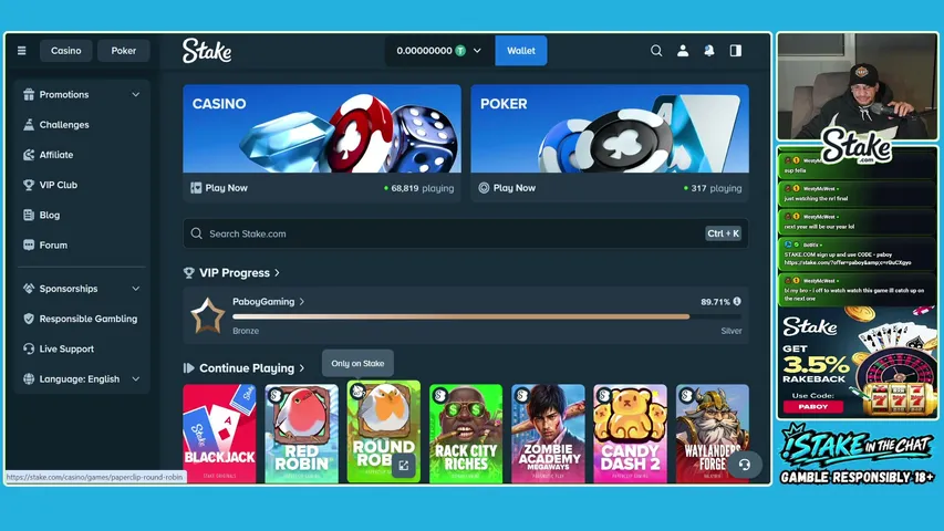 paboy playing Slots & Casino - Live Casino Stream