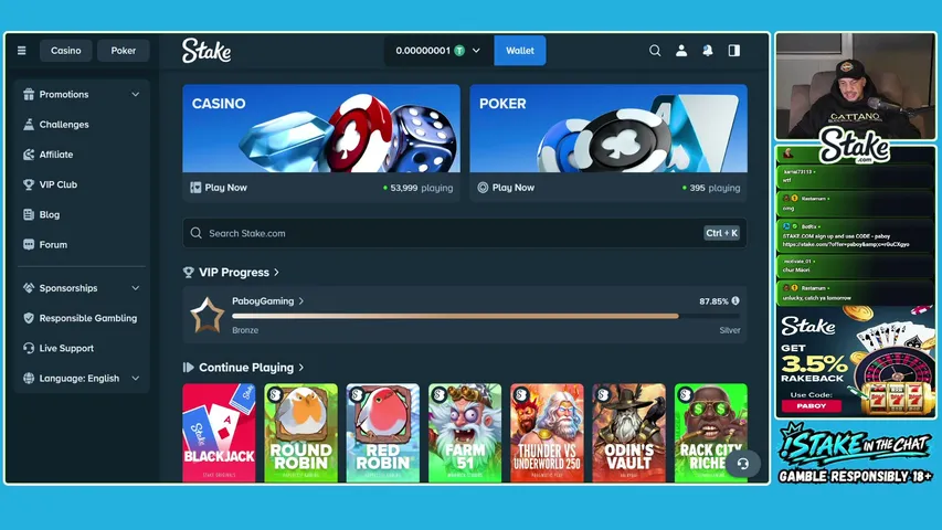 paboy playing Slots & Casino - Live Casino Stream