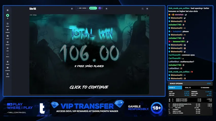 devl playing Slots & Casino - Live Casino Stream