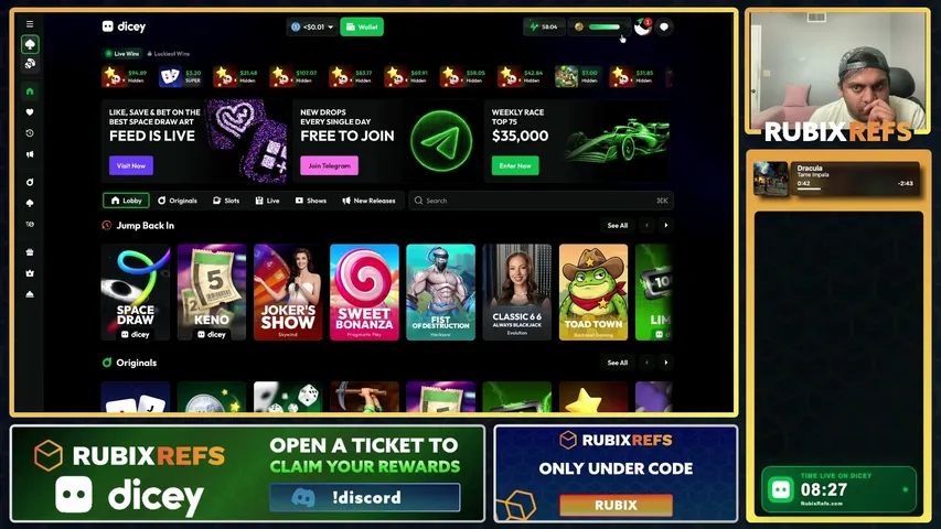 gwrubix playing Slots & Casino - Live Casino Stream