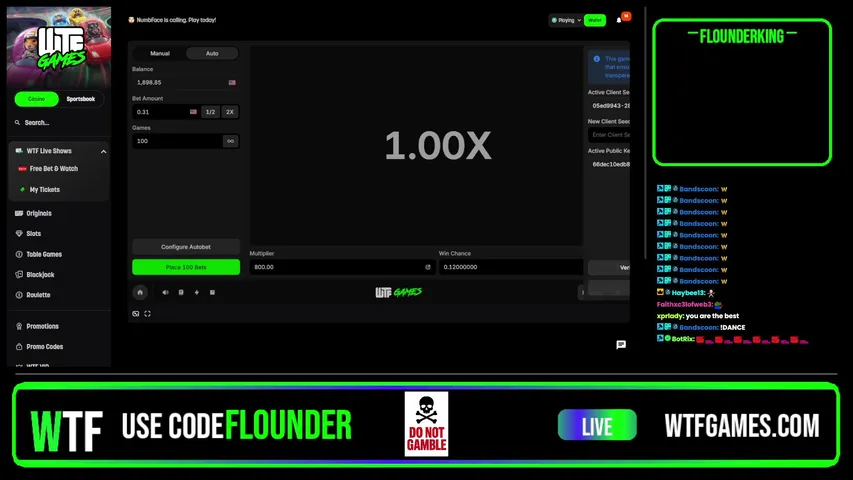 flounderking playing Slots & Casino - Live Casino Stream
