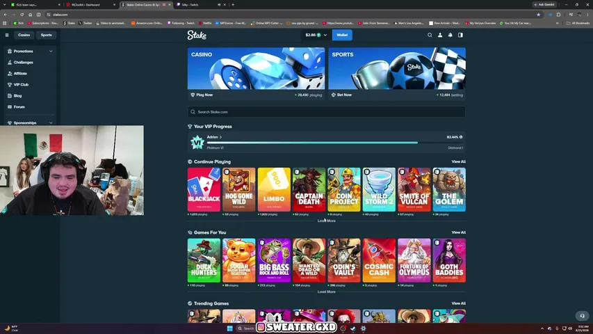 SweaterGxd playing Slots & Casino - Live Casino Stream