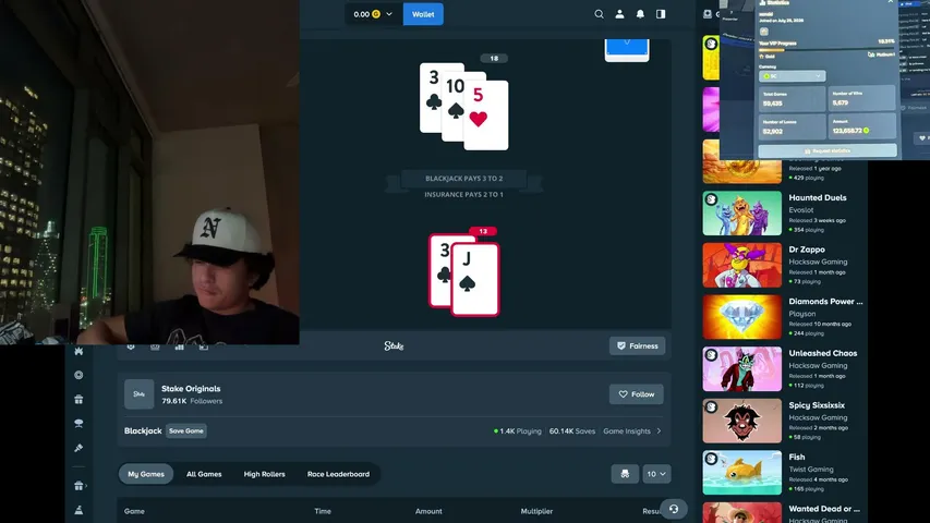 fastruns playing Slots & Casino - Live Casino Stream