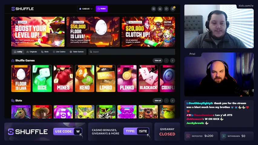 w playing Slots & Casino - Live Casino Stream