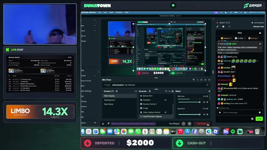 dumatown playing Slots & Casino - Live Casino Stream