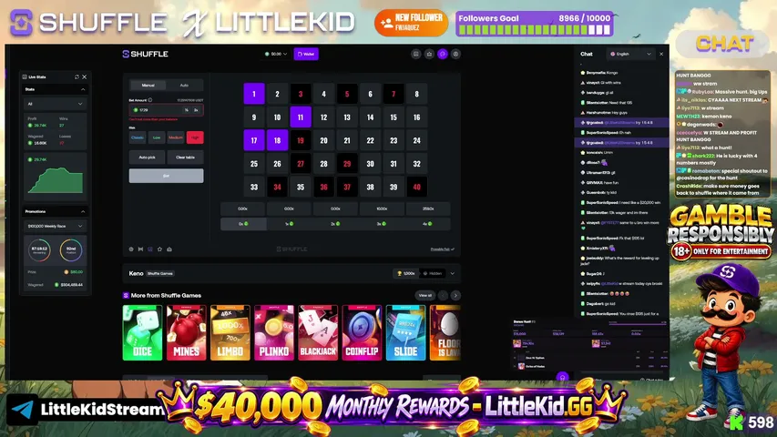 littlekid playing Slots & Casino - Live Casino Stream