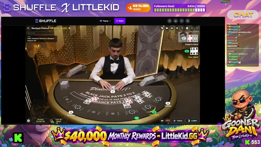 littlekid playing Slots & Casino - Live Casino Stream