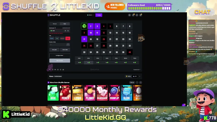 littlekid playing Slots & Casino - Live Casino Stream