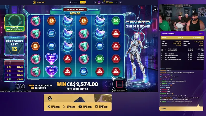 Xposed playing Slots & Casino - Live Casino Stream
