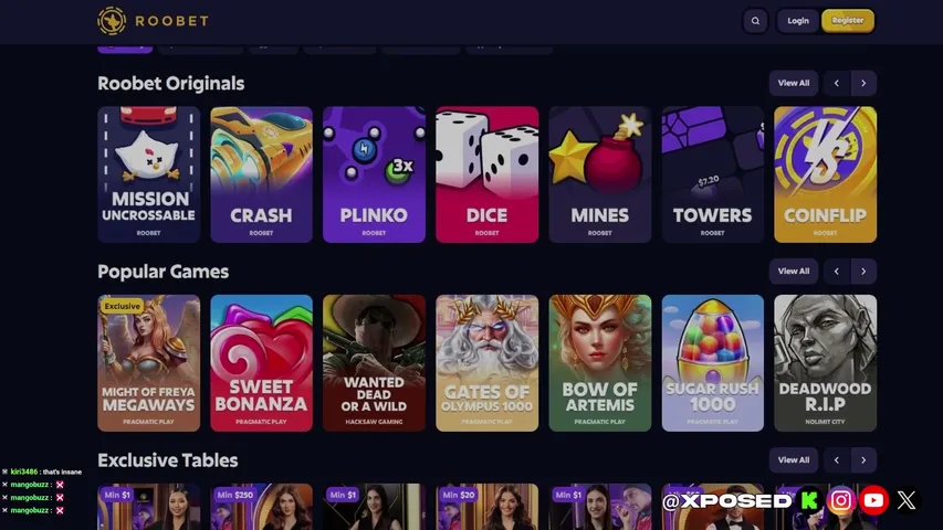 Xposed playing Slots & Casino - Live Casino Stream