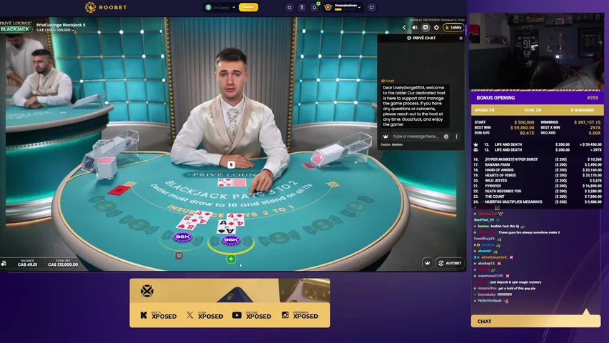 Xposed playing Slots & Casino - Live Casino Stream