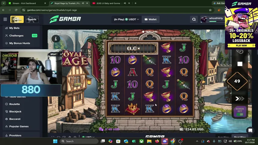 thiirty playing Slots & Casino - Live Casino Stream