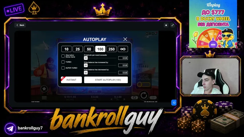 bankrollguy playing Slots & Casino - Live Casino Stream