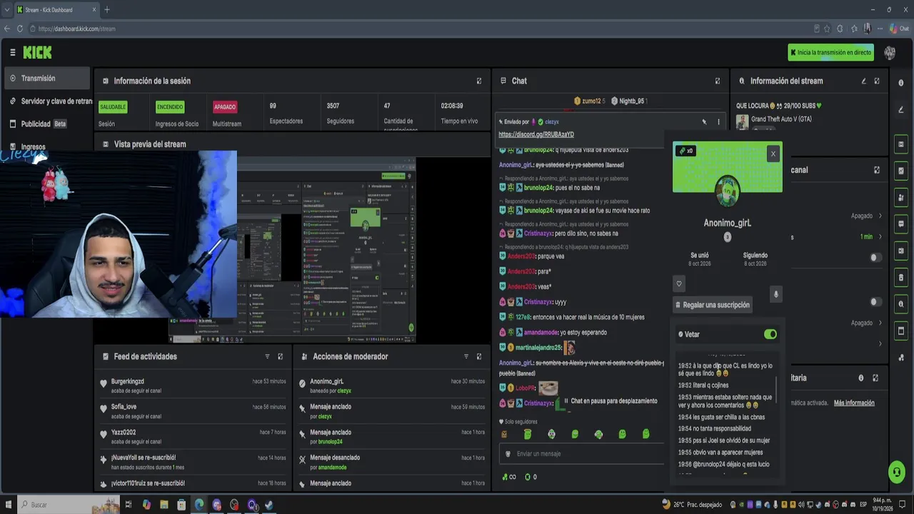 clezyx live stream