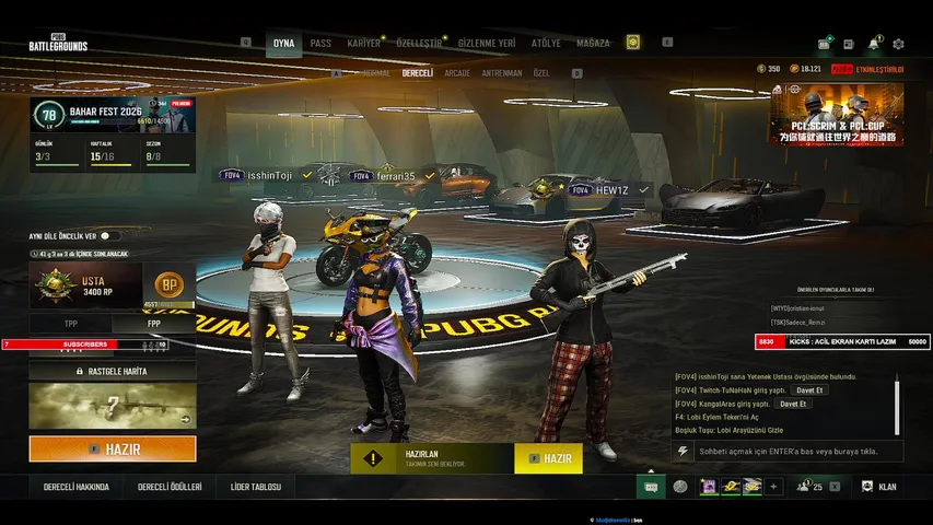 |🔥TRY HARD MASTER RANKED 🔥 | PUBG PARTNER | Creator code : Hewiz 🔴| !insta