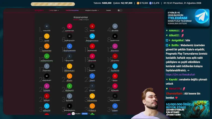 $5000 ÇEKİLİŞ 250 KİŞİ KAZANACAK !çekiliş !stake - !wager