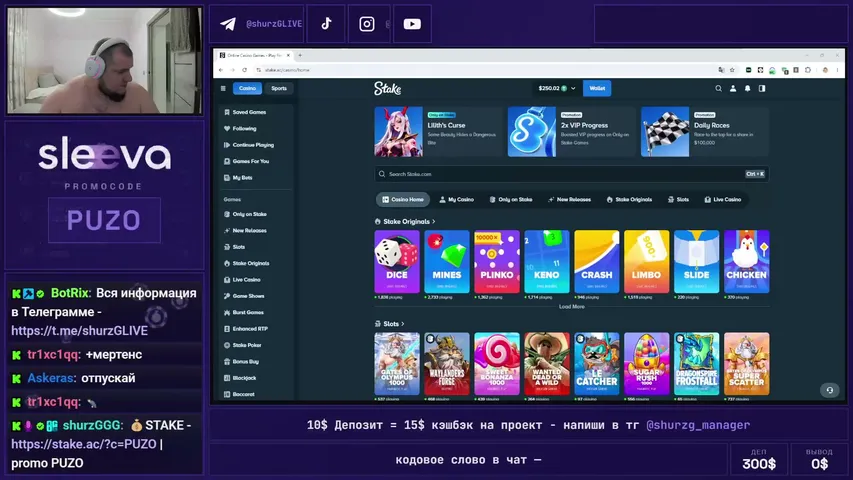 shurzggg playing Slots & Casino - Live Casino Stream
